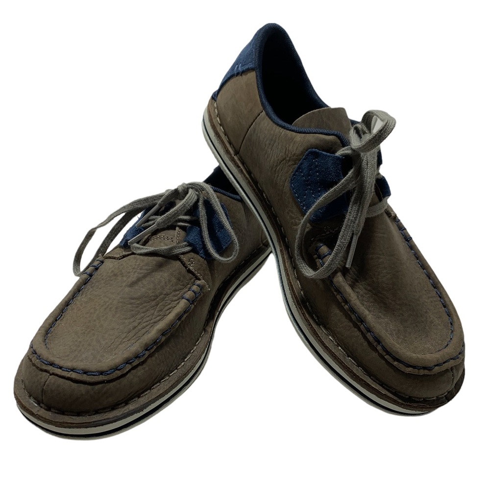 Mens Merrell Performance Footwear Hommes, Boat Shoes Brown/Blue Size 7.5